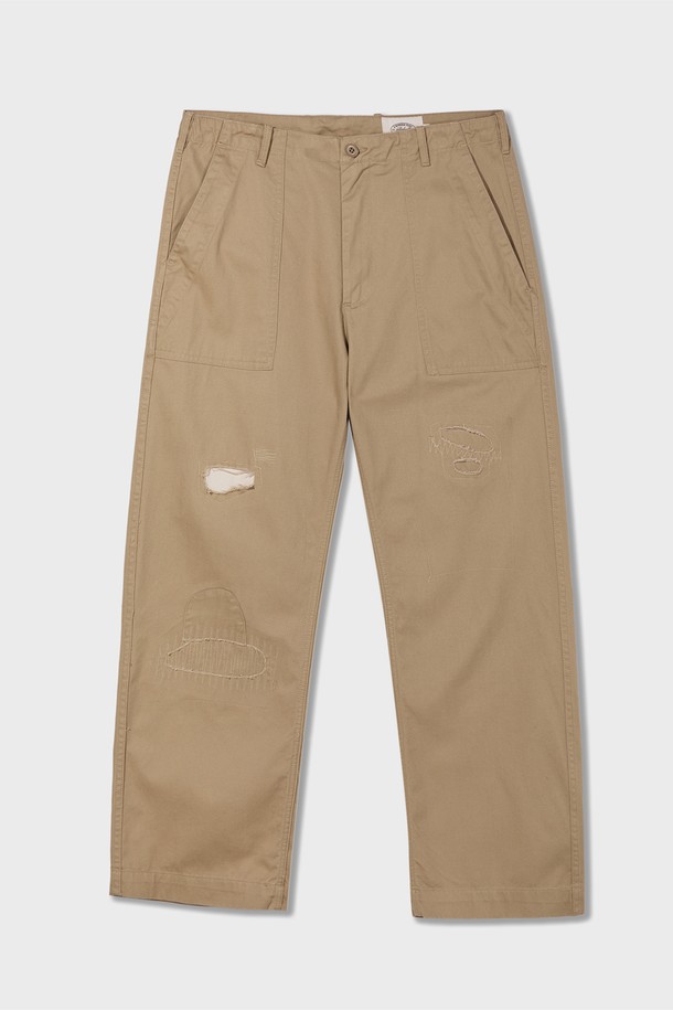 Amfeast - 캐주얼팬츠 - Veteran Fatigue Pants ver.2 Beige