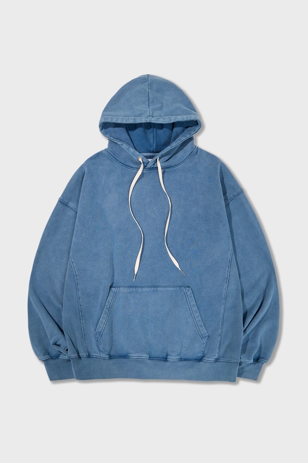 Amfeast - 긴팔티셔츠 - Everyday Washed Hoodie Blue