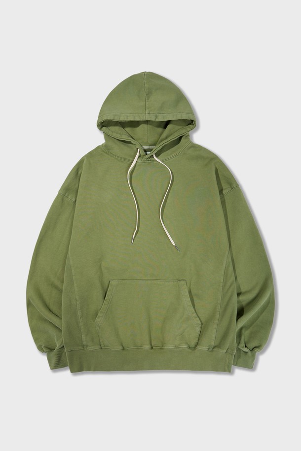 Amfeast - 긴팔티셔츠 - Everyday Washed Hoodie Green