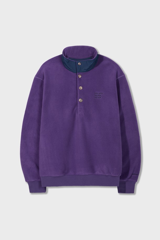 Amfeast - 플리스 - Traveler's Fleece Pullover Shirts Purple