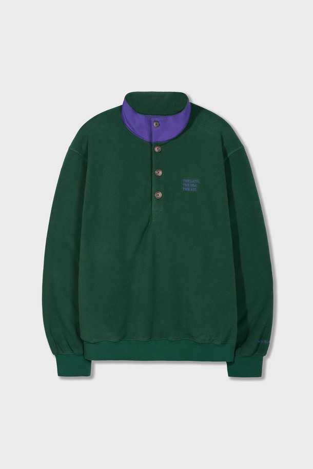 Amfeast - 플리스 - Traveler's Fleece Pullover Shirts Green