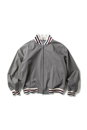 Lightweight Beach Varsity Jacket Charcoal