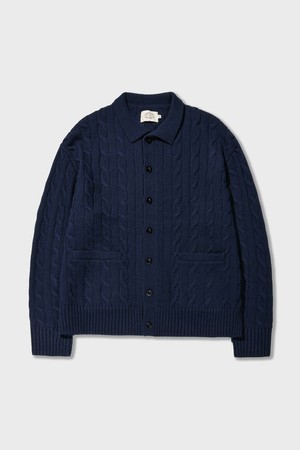 Ivy Essential Cable Cardigan Navy