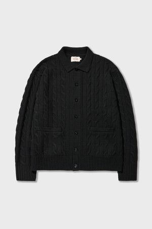 Ivy Essential Cable Cardigan Black