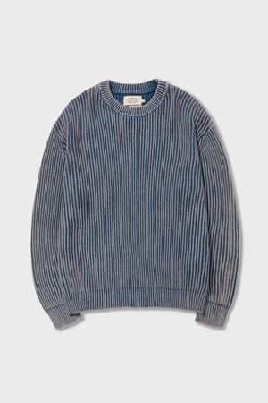 Everyday Washed Round Knitwear Blue