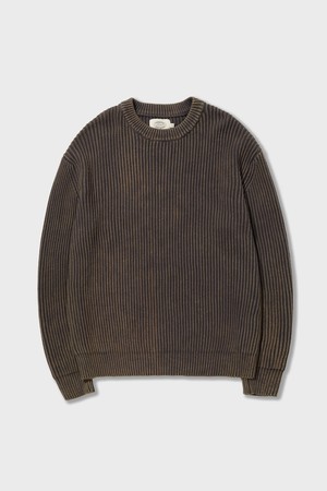 Everyday Washed Round Knitwear Charcoal