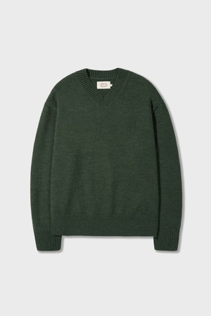 Essential V-neck Knitwear Green