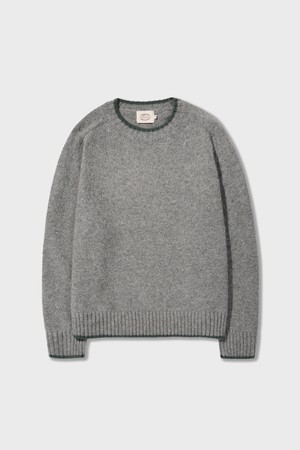 Eve Shaggy Dog Pure Wool Sweater Grey