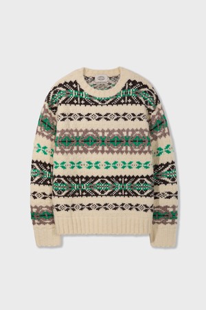 Grandma Fairisle Sweater Cream