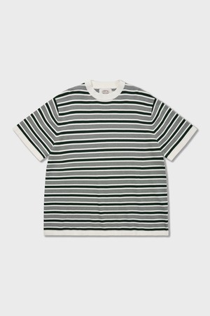 70s Multi Stripe Cotton Knit Green