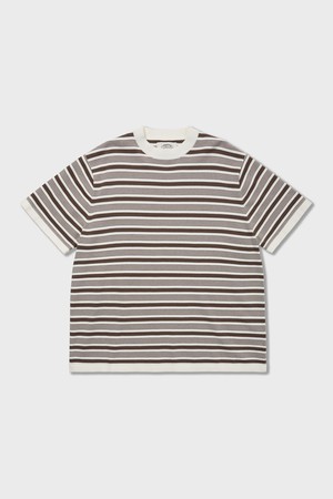 70s Multi Stripe Cotton Knit Brown