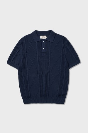 Seaman Knit Polo Navy