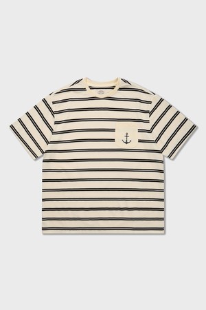 Seaman Stripe Pocket T Shirts Black