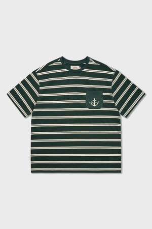 Seaman Stripe Pocket T Shirts Green