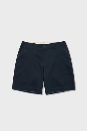 Distressed Vintage Chino Shorts Navy