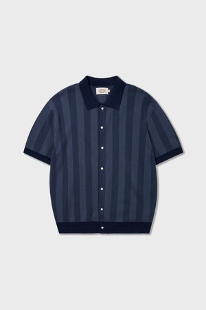 Mojito Herringbone Knit Shirts Navy