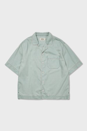 Jane Denim Pajama Shirts Light Blue