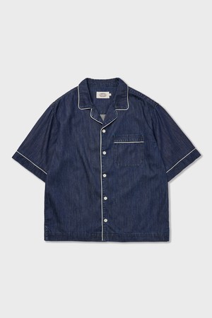 Jane Denim Pajama Shirts Indigo
