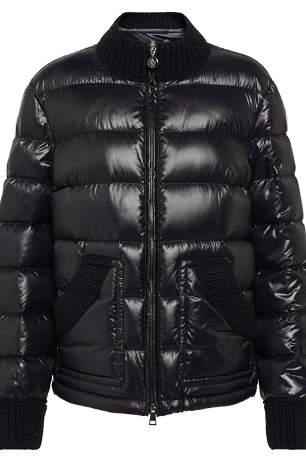 MONCLER - 패딩 - 몽클레어 집업 니트 다운재킷 1A00015 5963V 999 블랙