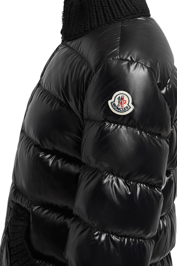 MONCLER - 패딩 - 몽클레어 집업 니트 다운재킷 1A00015 5963V 999 블랙