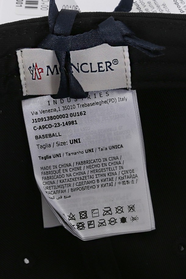 MONCLER - 모자 - 몽클레어 히스토리 프린트 베이스볼 캡 3B00002 0U162 999