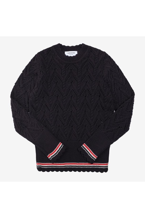 THOM BROWNE - 스웨터 - [톰브라운 THOM BROWNE] FKA357A Y1024 415 여성 풀오버 니트