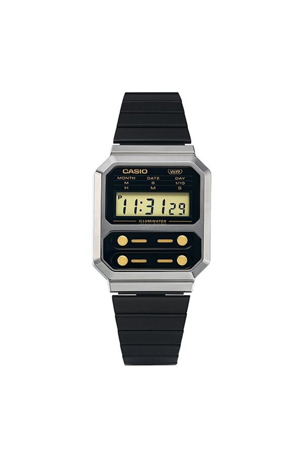 CASIO - 기타소품 - [카시오 CASIO] A100WEGG-1A2DF 공용 메탈시계