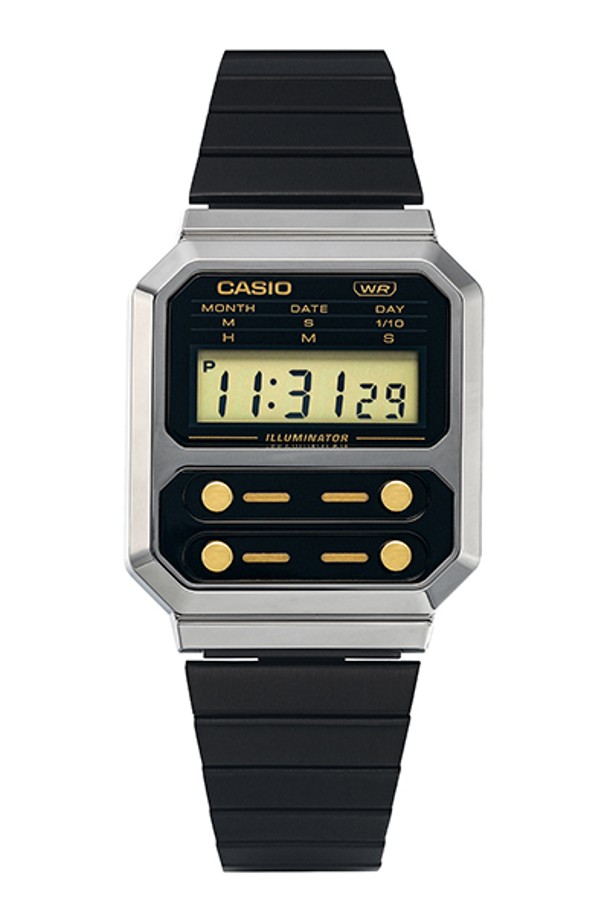 CASIO - 기타소품 - [카시오 CASIO] A100WEGG-1A2DF 공용 메탈시계