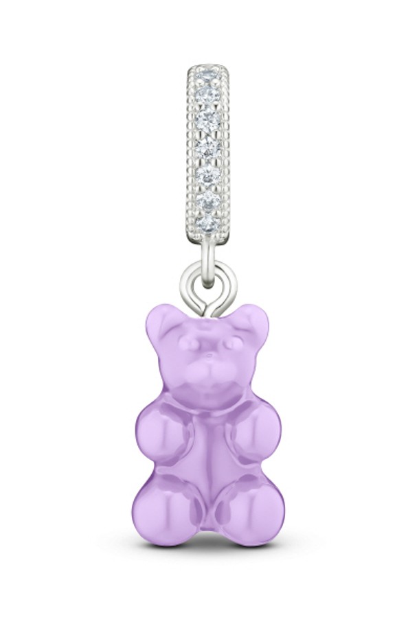 CRYSTAL HAZE - 기타소품 - [크리스탈헤이즈 CRYSTAL HAZE] NOSTALGIA BEAR-LAVENDER-PAVE CONNECTOR SILVER 여성 참