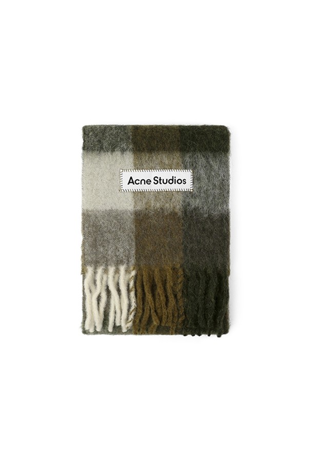 Acne Studios - 스카프/머플러 - [아크네스튜디오 ACNE STUDIOS] 공용 머플러 CA0084 TAUPE/GREEN/BLACK