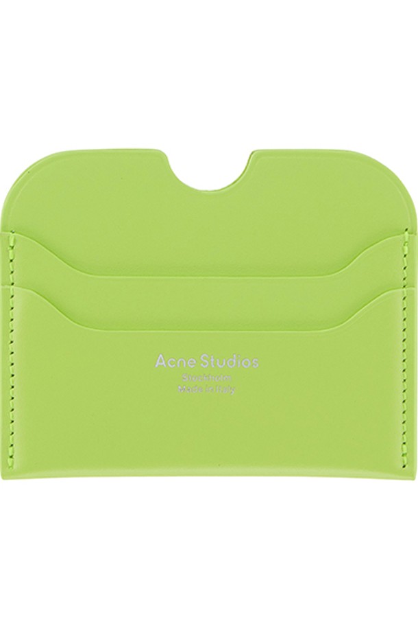 Acne Studios - 지갑 - [아크네스튜디오 ACNE STUDIOS] CG0193 LIME GREEN 공용 카드홀더