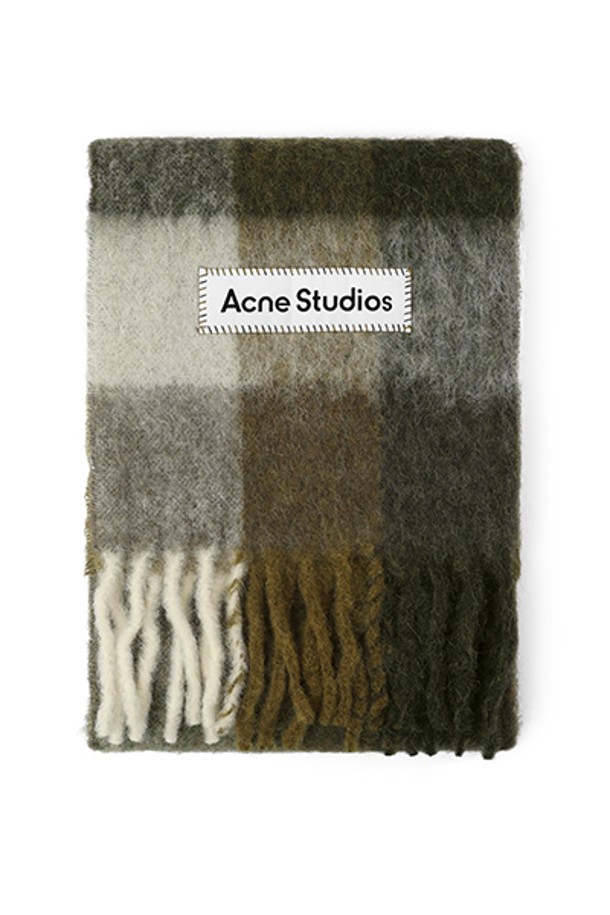 Acne Studios - 스카프/머플러 - [아크네스튜디오 ACNE STUDIOS] 공용 머플러 CA0084 TAUPE/GREEN/BLACK