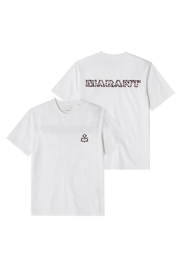 ISABEL MARANT - 반팔티셔츠 - [이자벨마랑 ISABEL MARANT] TS0149HB B3N14H 20WH 남성 반팔티