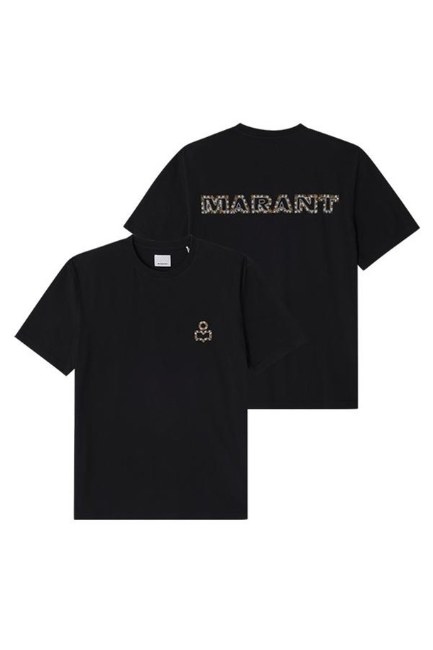 ISABEL MARANT - 반팔티셔츠 - [이자벨마랑 ISABEL MARANT] TS0149HB B3N14H 01BK 남성 반팔티