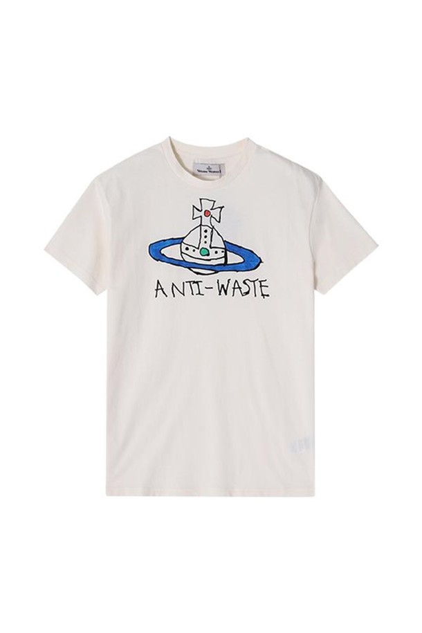 Vivienne Westwood - 반팔티셔츠 - [비비안웨스트우드 VIVIENNE WESTWOOD] 공용 반팔티 3G010021 J001M A407