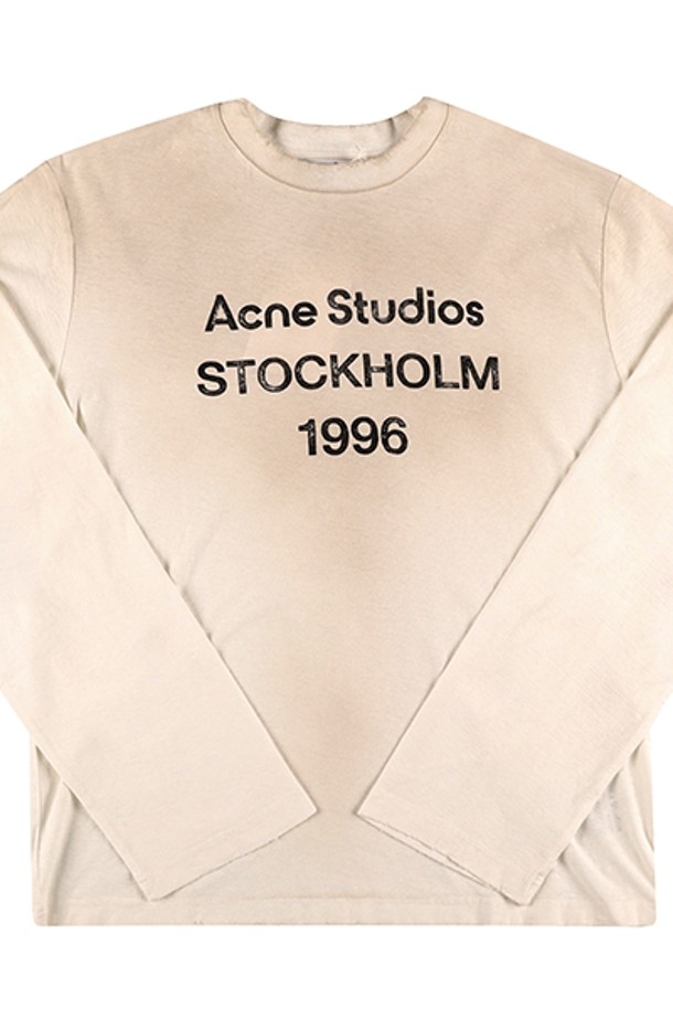 Acne Studios - 긴팔티셔츠 - [아크네스튜디오 ACNE STUDIOS] 공용 긴팔티 CL0197 DUSTY WHITE