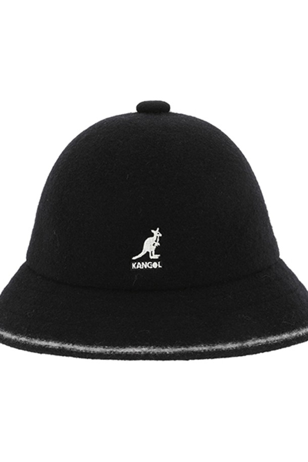 KANGOL - 모자 - [캉골 KANGOL] 공용 버킷햇 K3181ST BLACK/OFF WHITE