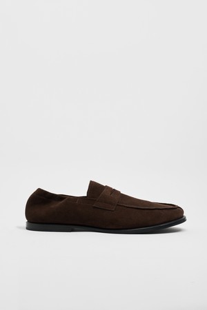 UNIFORM Flat Loafer Brown