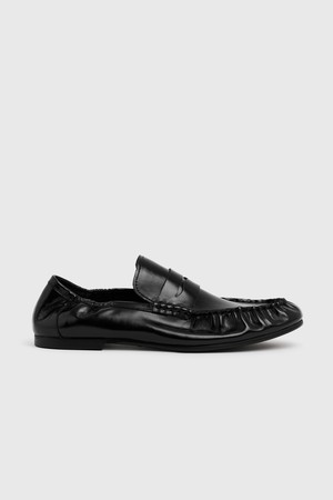 UNIFORM Pleats Banding Loafer Black