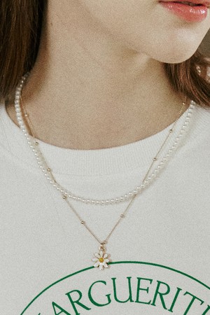 Daisy Chain Necklace- Gold