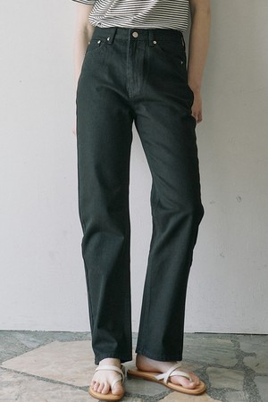 Harper Straight Denim Pants - Black