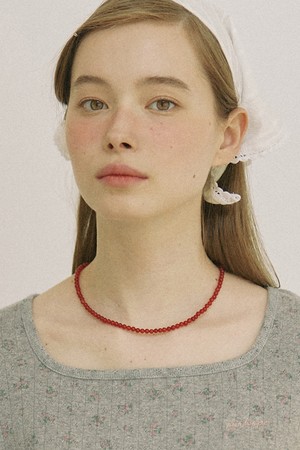 Onyx Rouge Necklace - Red