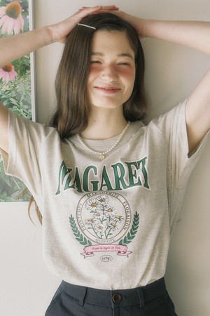 Margaret Artwork T-shirt - Oatmeal