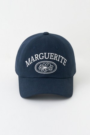 Margaret Embroidery Ball Cap - Navy