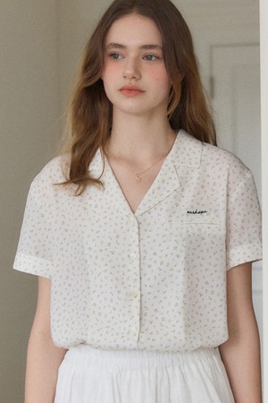 Fiora Floral Blouse - White