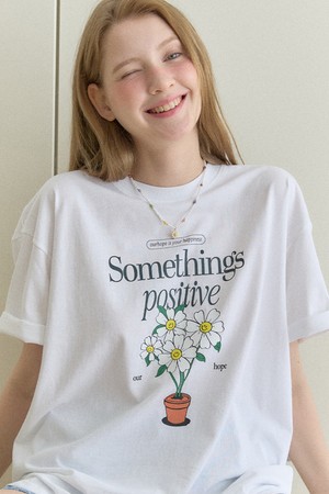Smile Margaret T-shirt -  White