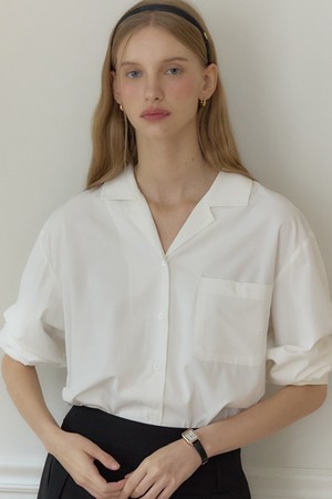 Emma Pocket Blouse - White