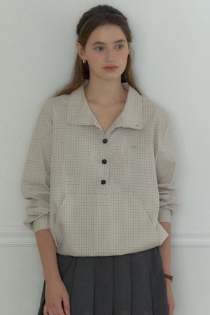 Button-down Pocket Shirt - Brown Check