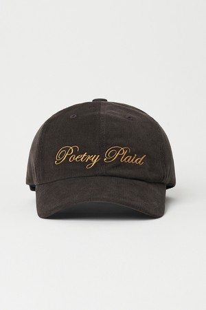 Poetry Corduroy Ball Cap - Brown