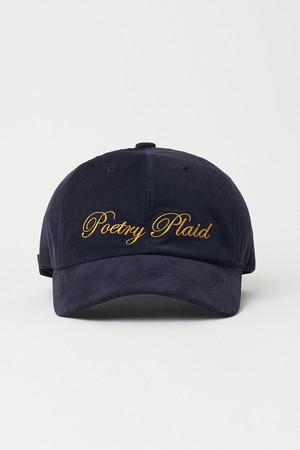 Poetry Corduroy Ball Cap - Navy
